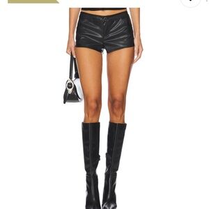 superdown Black High Waist Shorts